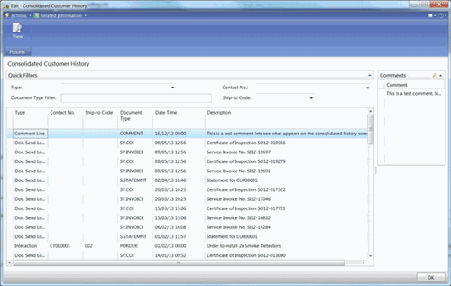 DC Enhanced - Consolidated Customer History