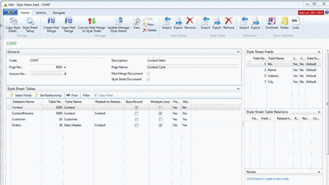 Scriptable Data Sheet Style DC Enhanced - Style Sheets | Dynamics Consultants